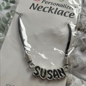 Susan Personalized Silver Necklace for Kids